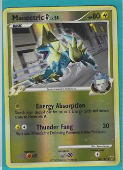 Pokemon Supreme Victors "Manectric" 66/147 Reverse Holo X1 - Image 1