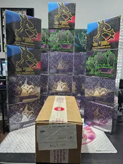 Pokemon Huge Sealed Lot 13 Paldean Fates ETB's, 4 Crown Zenith ETB And More - Image 1