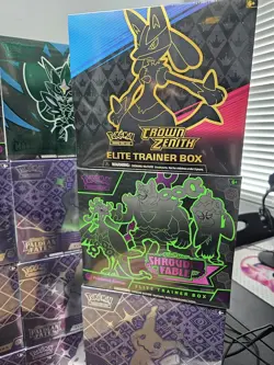 Pokemon Huge Sealed Lot 13 Paldean Fates ETB's, 4 Crown Zenith ETB And More - Image 3