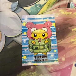 Pikachu Slowpoke Poncho Cracked Ice Hearts Holo Pokemon Database Christmas - Image 1