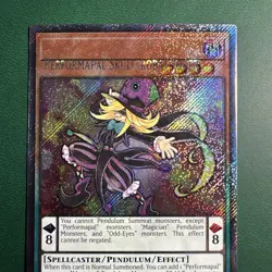 Yugioh - Performapal Skullcrobat Joker MISPRINT Platinum Secret Rare RA04-EN257 - Image 2