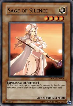 Sage Of Silence - Rare STON-EN015 - LP - YuGiOh - Image 1