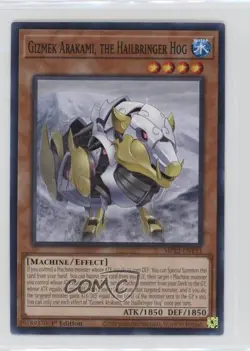 Gizmek Arakami the Hailbringer Hog 1st Ed. YuGiOh Tin of Pharaoh's Gods 1at2 - Image 1