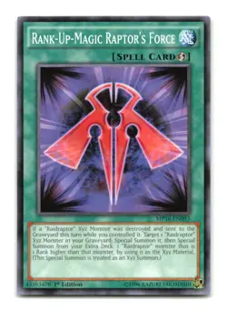 Rank-Up-Magic Raptor's Force - MP16-EN083 1st Edition - YuGiOh-LP - Image 1