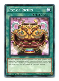 Pot of Riches - LEDD-ENC20 1st Edition - YuGiOh-LP - Image 1