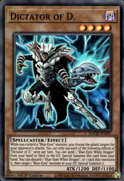 Dictator Of D. - Super Rare 1st Edition BACH-EN005 - NM - YuGiOh - Image 1