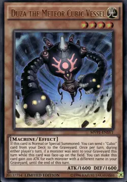 Duza The Meteor Cubic Vessel - Ultra Rare Limited Ed. MVP1-ENSV1 - NM - YuGiOh - Image 1