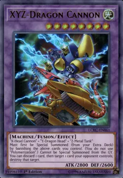 XYZ-Dragon Cannon - Ultra Rare 1st Edition LCKC-EN061 - NM - YuGiOh - Image 1