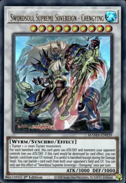 Swordsoul Supreme Sovereign - Chengying - Ultra Rare 1st Ed MAMA-EN039 NM YuGiOh - Image 1