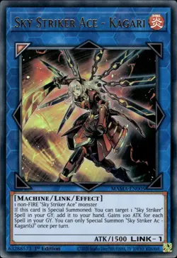 Sky Striker Ace - Kagari - Ultra Rare 1st Edition MAMA-EN005 - NM - YuGiOh - Image 1