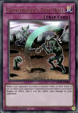 Gravedigger's Trap Hole - Ultra Rare 1st Edition MP21-EN086 - NM - YuGiOh - Image 1