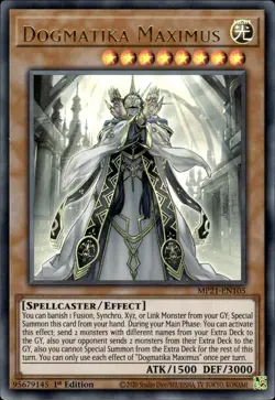 Dogmatika Maximus - Ultra Rare 1st Edition MP21-EN105 - NM - YuGiOh - Image 1