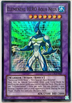 LCGX-EN057 Elemental HERO Aqua Neos - Super Rare Unlimited Near Mint YuGiOh Card - Image 1