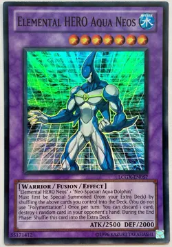 LCGX-EN057 Elemental HERO Aqua Neos - Super Rare Unlimited Near Mint YuGiOh Card - Image 4