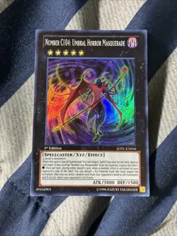 YuGiOh Number C104: Umbral Horror Masquerade Super Rare 1st JOTL-EN056 English - Image 1