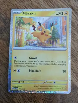 Pikachu 006/015 - Holo - McDonald’s 2023 Pokemon Card - Image 1