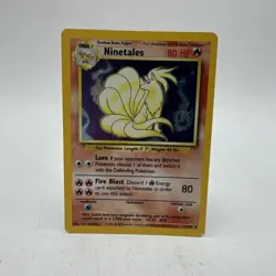 Ninetales Pokemon Card 12/102 Holo Rare Base Set Vintage Unlimited - Image 1