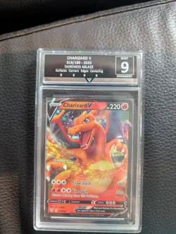 Charizard Slab Darkness Ablaze 019 graded card 9 Mint. Pokemon TCG - Image 2