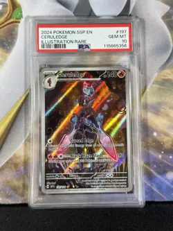 Pokemon TCG Ceruledge: Surging Sparks Illustration Rare Card 197/191 PSA 10 - Image 1