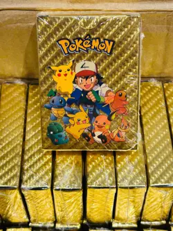 55 Pcs Pokemon Card Foil GOLD PACK CARDS - Image 1