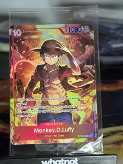 One Piece Treasure Booster Promo Card Monkey D Luffy ST10-006 Alternate Art - Image 1