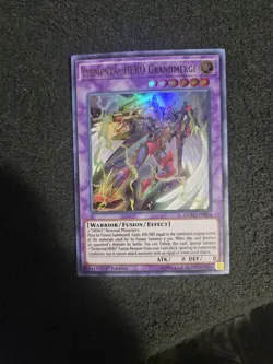 Elemental HERO Grandmerge DUPO-EN004 1st Ultra Rare NM Yugioh Card - Image 1