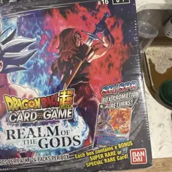 Dragon Ball Super Card Game REALM OF THE GODS Booster Box (24 Packs) SEALED - Image 5