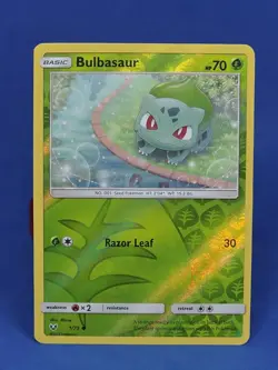 Bulbasaur Reverse Holo 1/73 Shining Legends Pokemon Card Tcg Ccg 2017 - Image 1