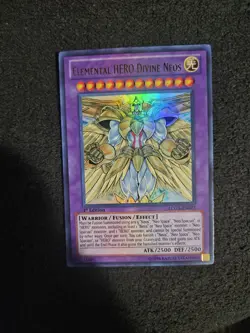 Elemental HERO Divine Neos LCGX-EN077 Ultra Rare 1st Edition LP Yugioh Card - Image 1