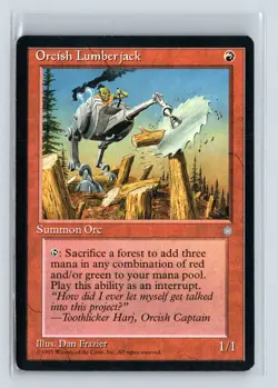 ORCISH LUMBERJACK - MTG Magic the Gathering Card - Ice Age - Common - Image 1