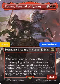 MTG Eomer Marshal of Rohan LTR Rare Legendary Creature - Knight NM - Image 1