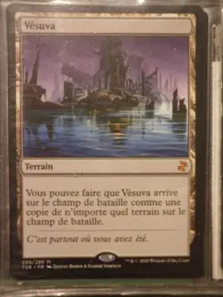 mtg magic vesuva MISPRINT comes untapped FRENCH vf fr time spiral land - Image 1