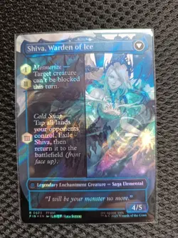 MTG - Final Fantasy - Jill, Shiva's Dominant (Borderless, Surge Foil) - Image 2