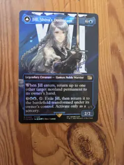 MTG - Final Fantasy - Jill, Shiva's Dominant (Borderless, Surge Foil) - Image 1