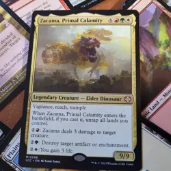 Zacama's DINOSAURS RedWhiteGreen *Complete Commander Deck*- ALL 100 MTG Cards - Image 1