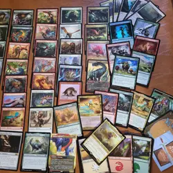 Zacama's DINOSAURS RedWhiteGreen *Complete Commander Deck*- ALL 100 MTG Cards - Image 2