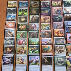 Zacama's DINOSAURS RedWhiteGreen *Complete Commander Deck*- ALL 100 MTG Cards - Image 3