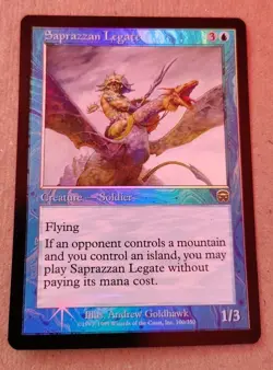 Magic The Gathering. (Mercadian Masques) SAPRAZZAN LEGATE FOIL. 1999. NM. MTG. - Image 1