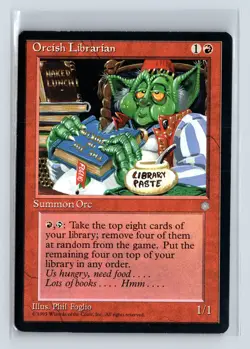 ORCISH LIBRARIAN - MTG Magic the Gathering Card - Ice Age - Rare - Image 1