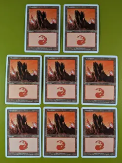 8 Mountain (340) Seventh Edition 7th Magic the Gathering MTG 8 - Image 1