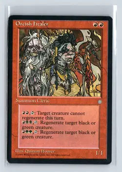 ORCISH HEALER - MTG Magic the Gathering Card - Ice Age - Uncommon - Image 1