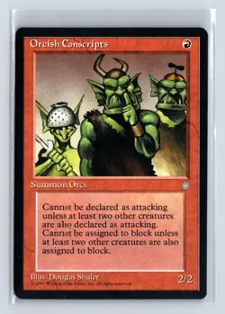 ORCISH CONSCRIPTS - MTG Magic the Gathering Card - Ice Age - Common - Image 1