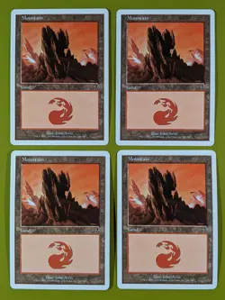 Mountain (340) x4 Seventh Edition 7th 4x Magic the Gathering MTG - Image 1