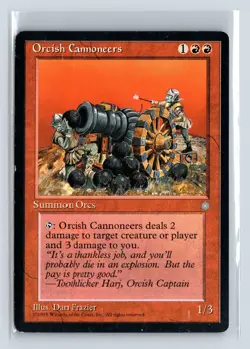 ORCISH CANNONEERS - MTG Magic the Gathering Card - Ice Age - Uncommon - Image 1