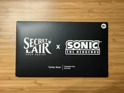 MTG Secret Lair Sonic the Hedgehog - Turbo Gear - Rainbow Foil - Sealed - Image 1