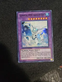 YuGiOh Elemental HERO Absolute Zero GENF-ENSE1 Super Rare Limited Edition - Image 1