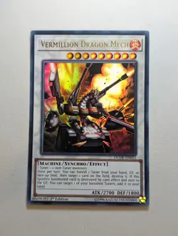 Vermillion Dragon Mech - DUDE-EN015 - Ultra Rare - Yugioh Card - Light Play - Image 1