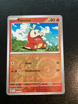 2023 POKEMON SCARLET & VIOLET FUECOCO 036/198 REVERSE HOLO (COMMON) - Image 1