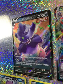 Pokemon TCG Galarian Slowking: 100/198 VMAX; 099/198 V; Cosmos Holo 098/198 - Image 4