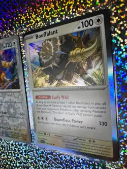 Pokemon Reverse Holo Bouffalant: Black & White 90/114; Obsidian Flames 174/197 - Image 3